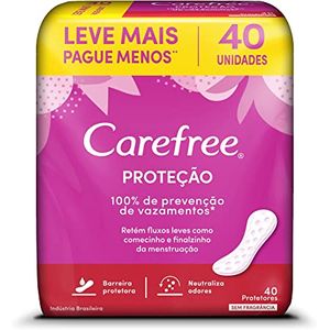 Protetor Diario Carefree Neutralize Sem Perfume com 40 Unidades