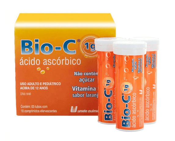 Bio-C 1G Comprimido efervescente - Tubo com 30 Comprimidos - Imagem 1