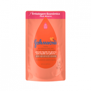 Sabonete Líquido Glicerinado da Cabeca aos Pés Johnson's Baby Refil 180mL