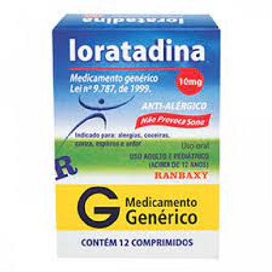 Loratadina 10MG Comprimido - Caixa com 12 Comprimidos - Imagem 1