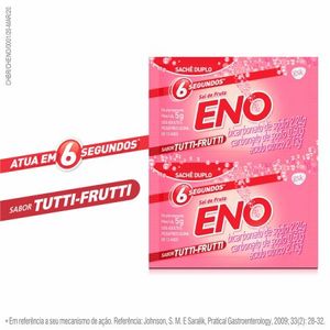 Sal de Fruta Eno 213G + 231G + 5G Pó efervescente TUTTI-FRUTTI