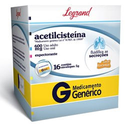 Acetilcisteína 600MG Granulado - 16 Envelopes com 5 g - Imagem 1
