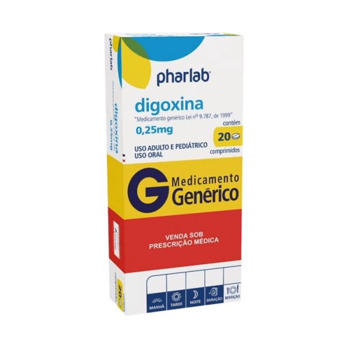 Digoxina 0.25MG Comprimido - Caixa com 20 Comprimidos - Imagem 1