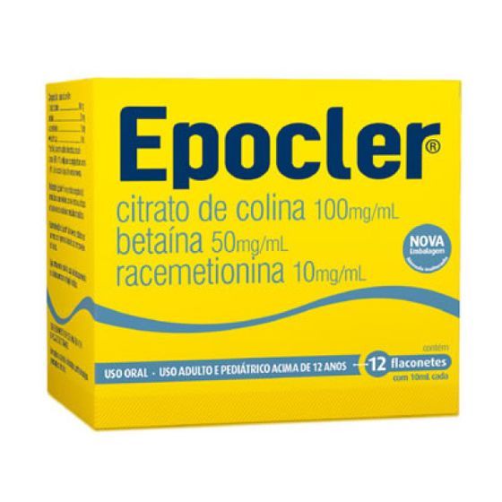 Epocler (100 + 50 + 10)mg/mL Solução oral - 12 Flaconetes com 10 mL - Imagem 1