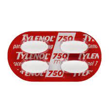 Tylenol 750mg Comprimido revestido - Blíster com 4 Comprimidos - Imagem 1