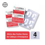 Cafiaspirina 650mg + 65mg Comprimido Simples - Blíster com 4 Comprimidos