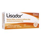 Lisador 10MG + 500MG + 5MG Comprimido simples - Caixa com 24 Comprimidos