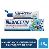 Nebacetin 5MG/G + 250UI/G Pomada dermatológica - Bisnaga com 15 G