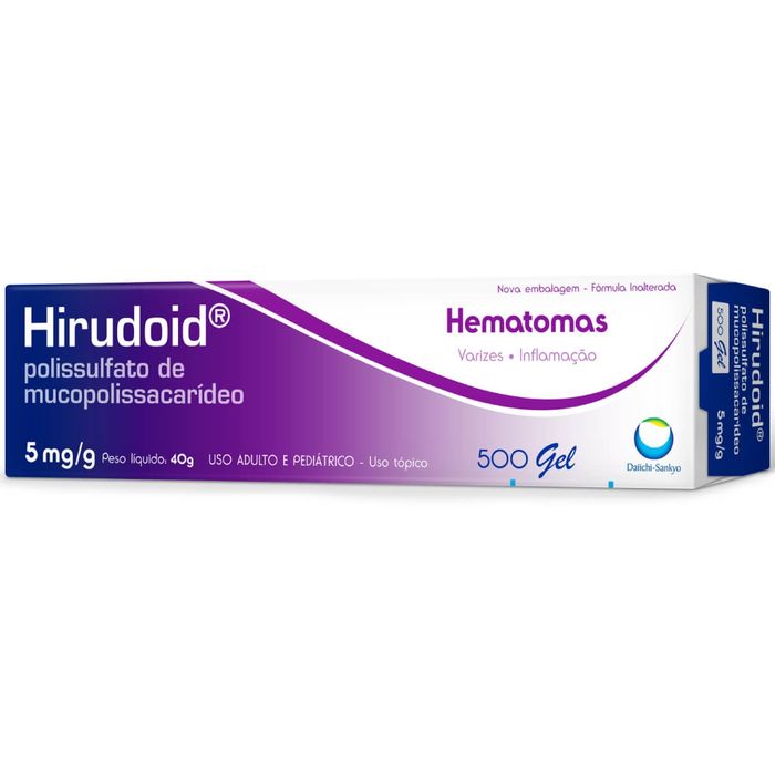 Hirudoid 5MG/G Pomada dermatológica - Bisnaga com 40 g - Imagem 1