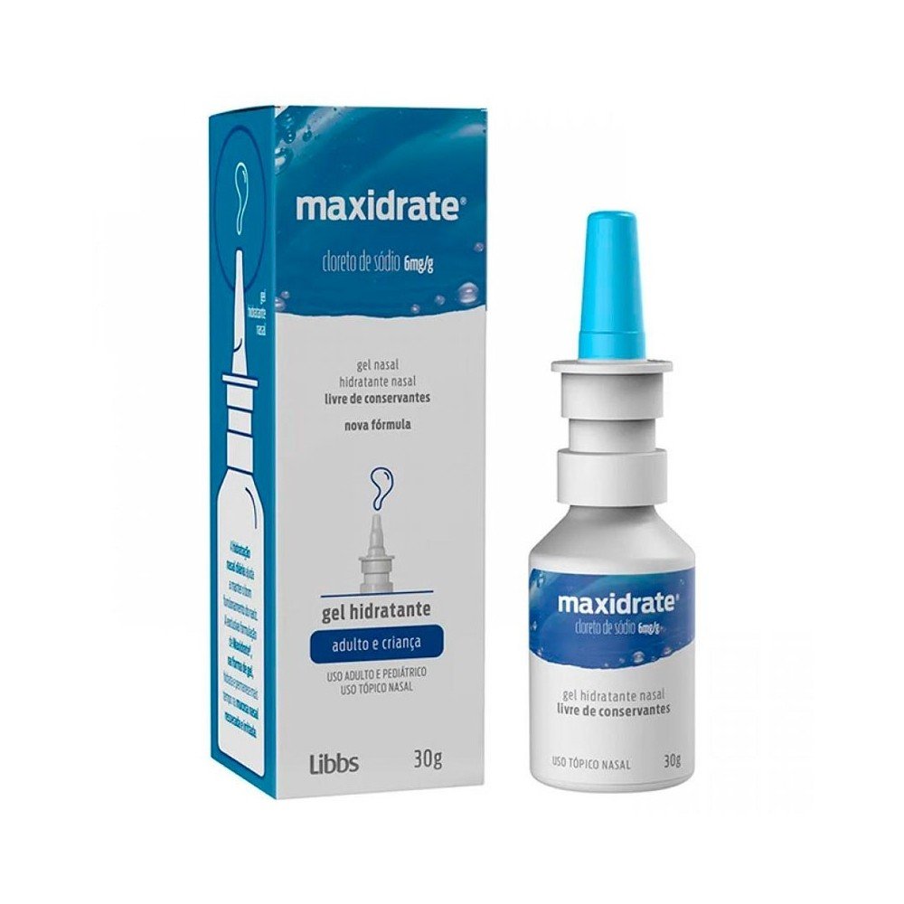Maxidrate 6MG/G Gel nasal - Frasco com 30 g - Imagem 1