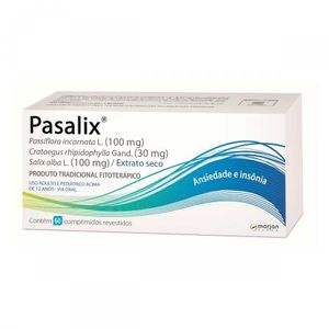 Pasalix 100mg + 30mg + 100mg Comprimido Revestido Caixa com 60 Comprimidos