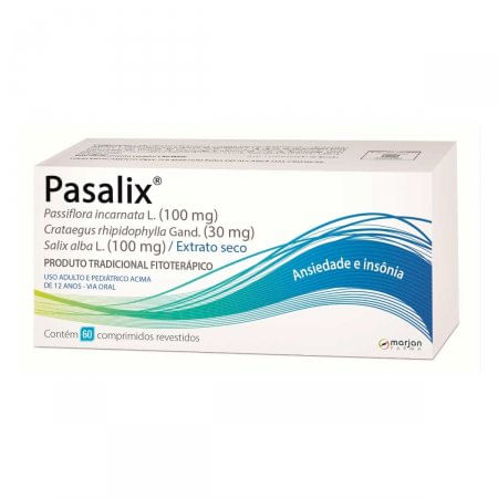 Pasalix 100mg + 30mg + 100mg Comprimido Revestido Caixa com 60 Comprimidos - Imagem 1