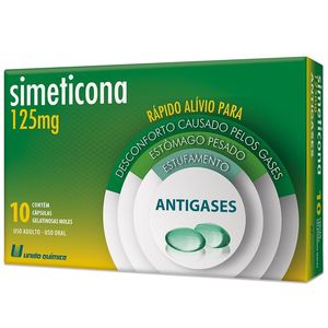 Simeticona 125MG Cápsula mole - 10 Capsulas