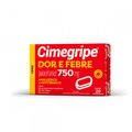 Cimegripe Dor e Febre 750mg Comprimido - Caixa com 20 Comprimidos
