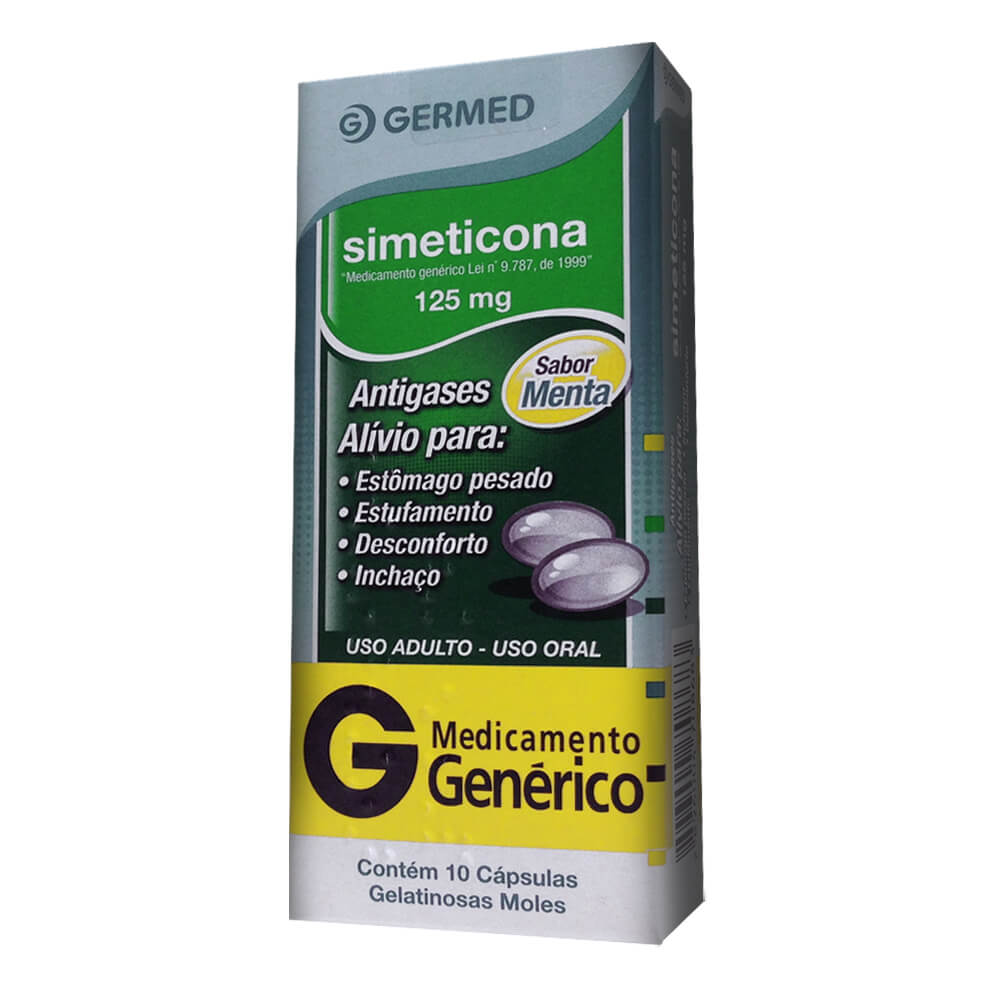 Simeticona 125mg - Caixa com 10 Cápsulas - Imagem 1
