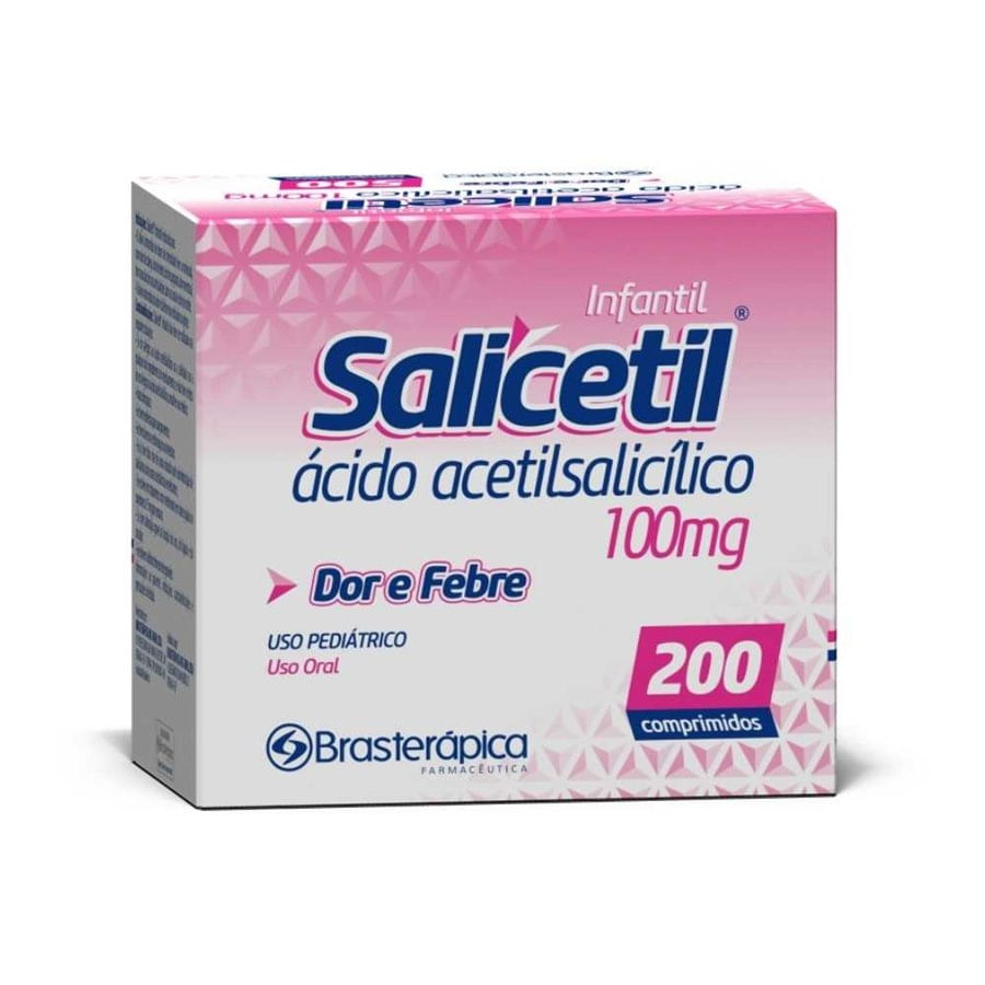 Salicetil 100mg Comprimido - Caixa com 200 comprimidos - Imagem 1