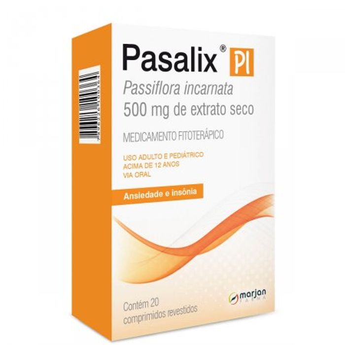 Pasalix PI 500mg - Caixa com 20 Comprimidos Revestidos - Imagem 1