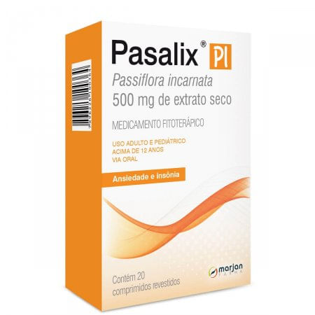 Pasalix PI 500mg - Caixa com 20 Comprimidos Revestidos - Imagem 1