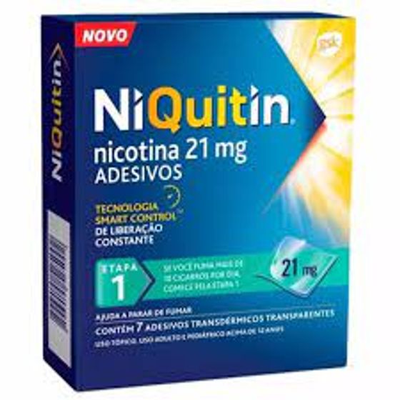 Niquitin 21MG Adesivo transdérmico - Envelope com 7 Adesivos - Imagem 1