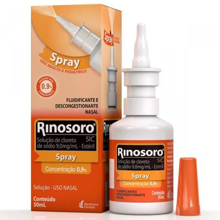 Rinosoro Sic Adulto e Pediátrico Spray 9mg/ml Solução Nasal - Frasco Com 50ml - Imagem 1
