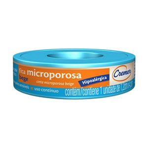 Fita Microporosa 1.2cm X 4.5m Branca Cremer - Imagem 1