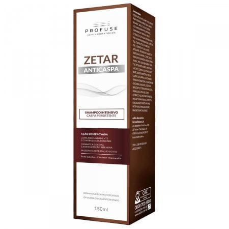 Profuse Zetar Intensivo Shampoo Anticaspa 150mL - Imagem 1