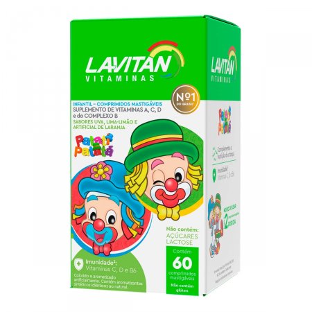 Lavitan Kids 60 Comprimidos Mastigáveis - Imagem 1