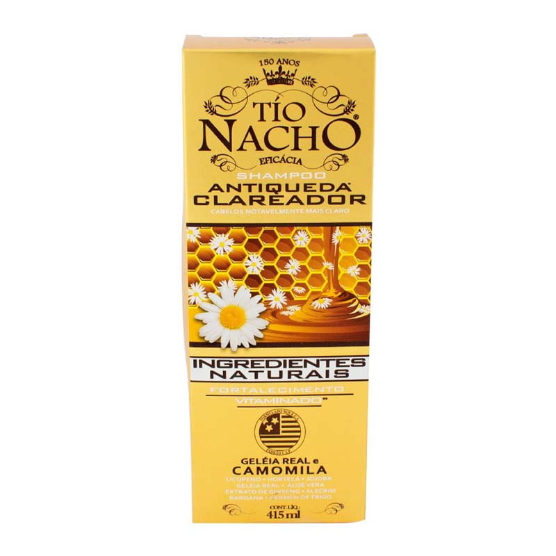 Tio Nacho Clareador Shampoo Antiqueda 415mL - Imagem 1