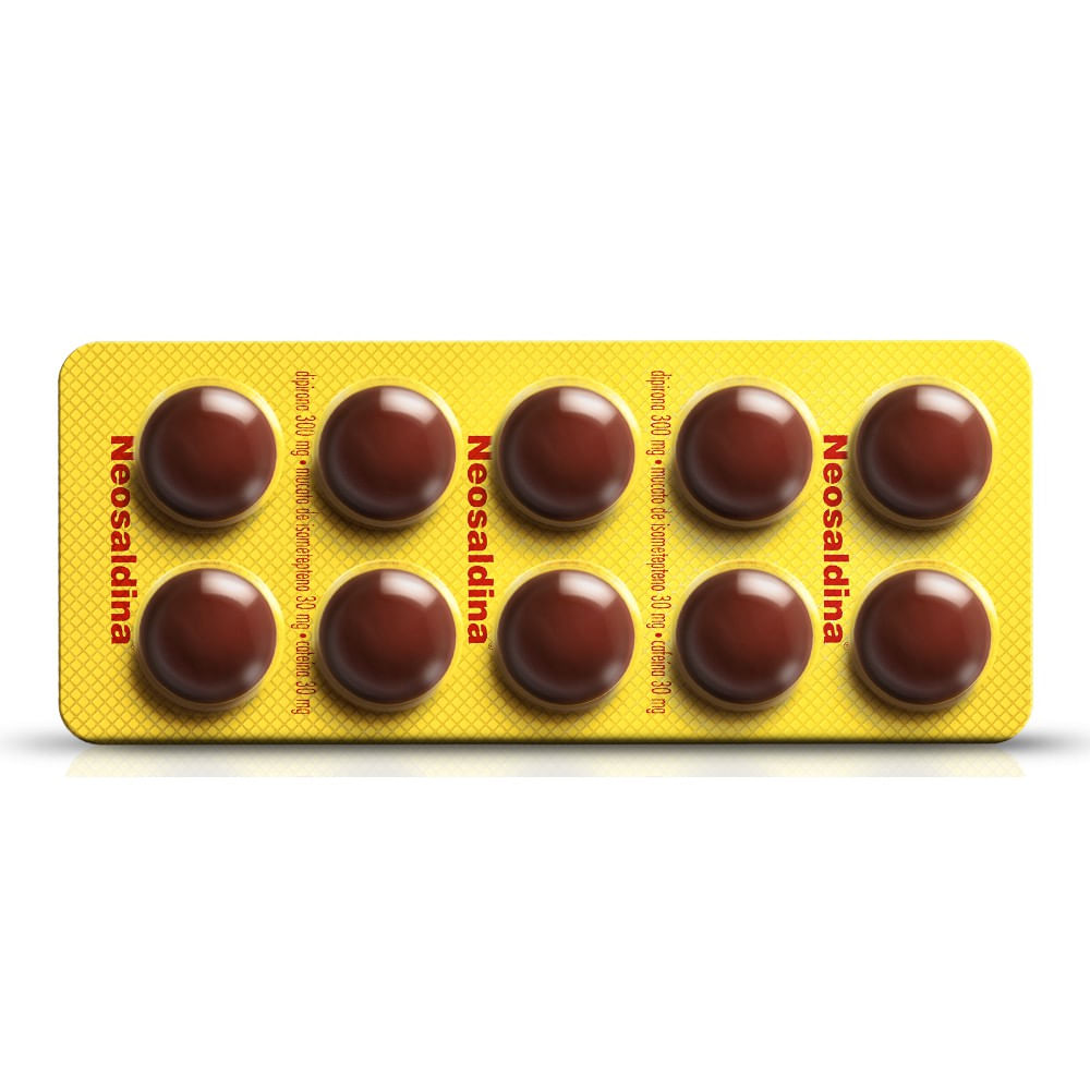Neosaldina 30mg + 30mg + 300mg Comprimido Revestido - Blíster com 10 Comprimidos - Imagem 1