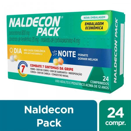 Naldecon Pack 4 + 400 + 1200mg - 24 Comprimidos - Imagem 1