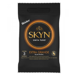 Preservativo Blowtex Skyn extra grande com 3 unidades