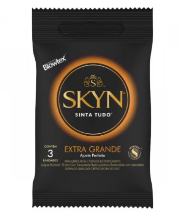Preservativo Blowtex Skyn extra grande com 3 unidades - Imagem 1