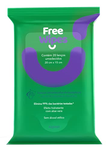 Freewipes Lencos Antissepticos C/20 - Imagem 1