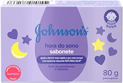 Sabonete Johnson'S Baby Hora do Sono Barra, 80g - Imagem 1