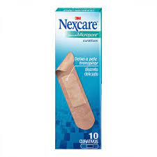 Curativo Nexcare Micropore Tradicional 10 unidades - Imagem 1