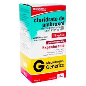 Cloridrato de Ambroxol 3MG/ML Xarope - Frasco com 120 mL