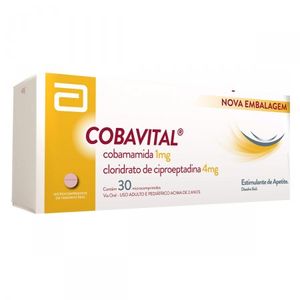 Cobavital 1mg + 4mg Comprimido Simples Caixa com 30 Comprimidos