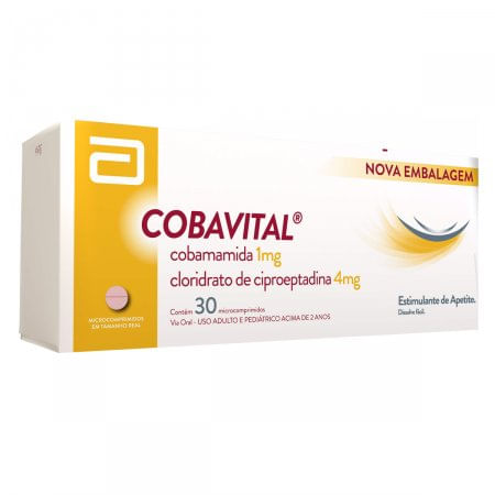 Cobavital 1mg + 4mg Comprimido Simples   Caixa com 30 Comprimidos - Imagem 1