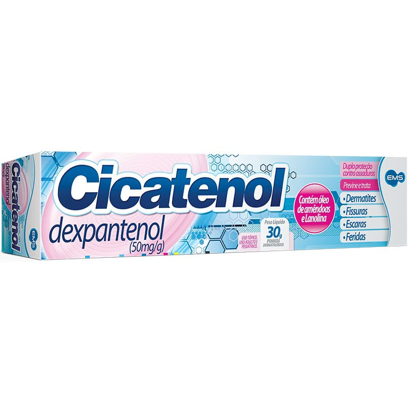 Cicatenol 50MG/G Pomada dermatológica - Bisnaga com 30 g - Imagem 1