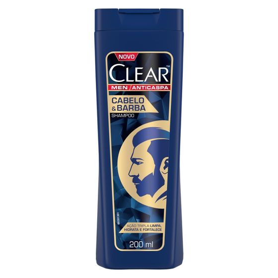 Shampoo Clear Men Cabelos e Barbas Com 20mL - Imagem 1