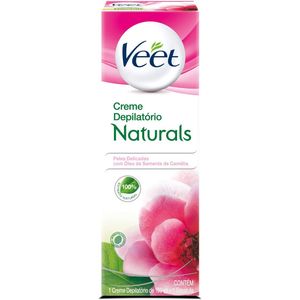 Creme Depilatório Peles Delicadas Veet Naturals Caixa 100Ml