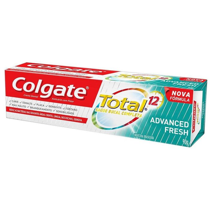 Creme Dental Colgate Total 12 Advanced Fresh 90g - Imagem 1