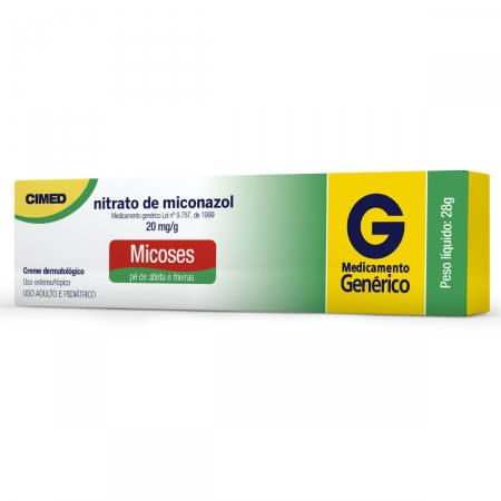 Nitrato de Miconazol 20mg/g Creme dermatológico - Bisnaga com 28g - Imagem 1
