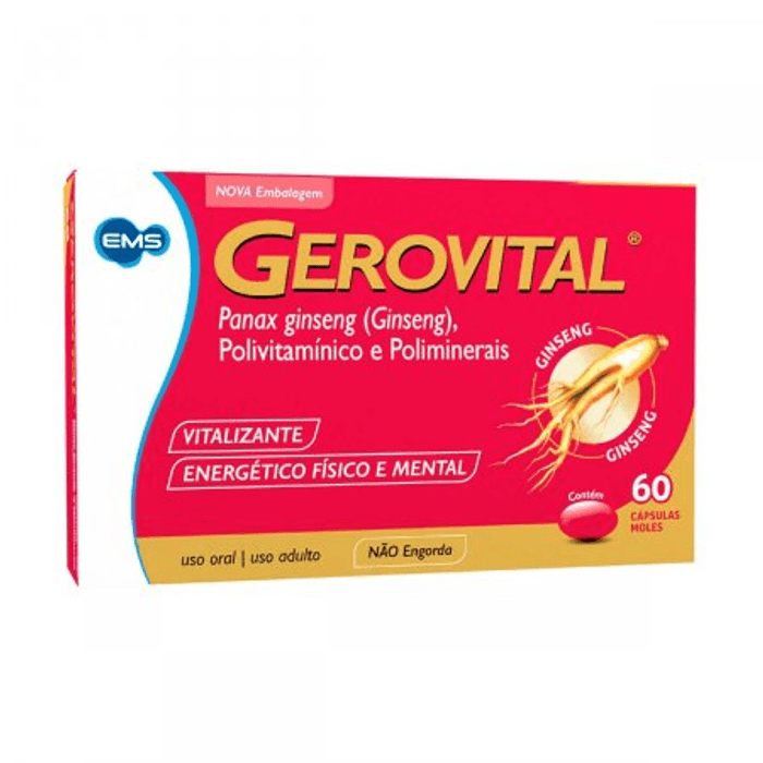 Gerovital Cápsula mole - Caixa com 60 Cápsulas - Imagem 1