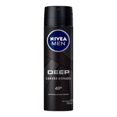 Desodorante Masculino Nivea Men Deep Original Aerosol 150ml - Imagem 1