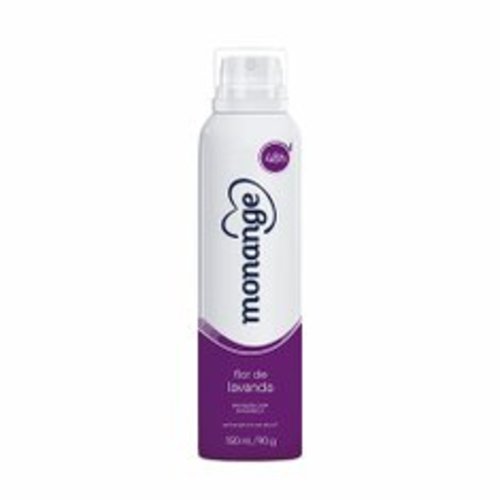 Desodorante Feminino Monange Hidratacao Nutritiva Flor de Lavanda Aerosol 90ml - Imagem 1