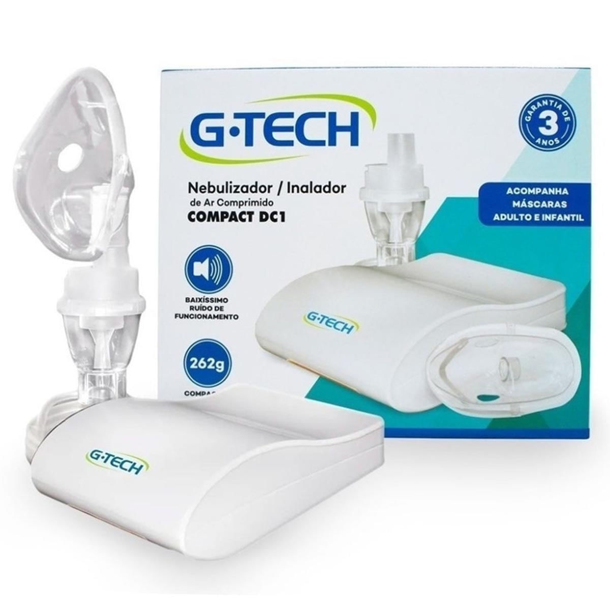 Inalador e Nebulizador GTech Compact DC1 bivolt - Imagem 1
