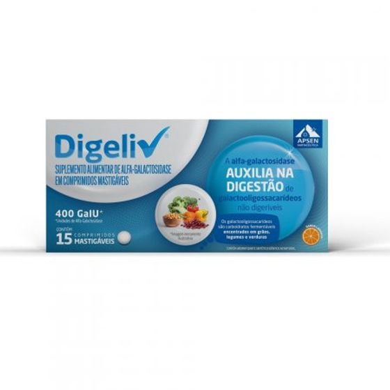 Digeliv 400FCC 15 Comprimidos Mastigáveis - Imagem 1