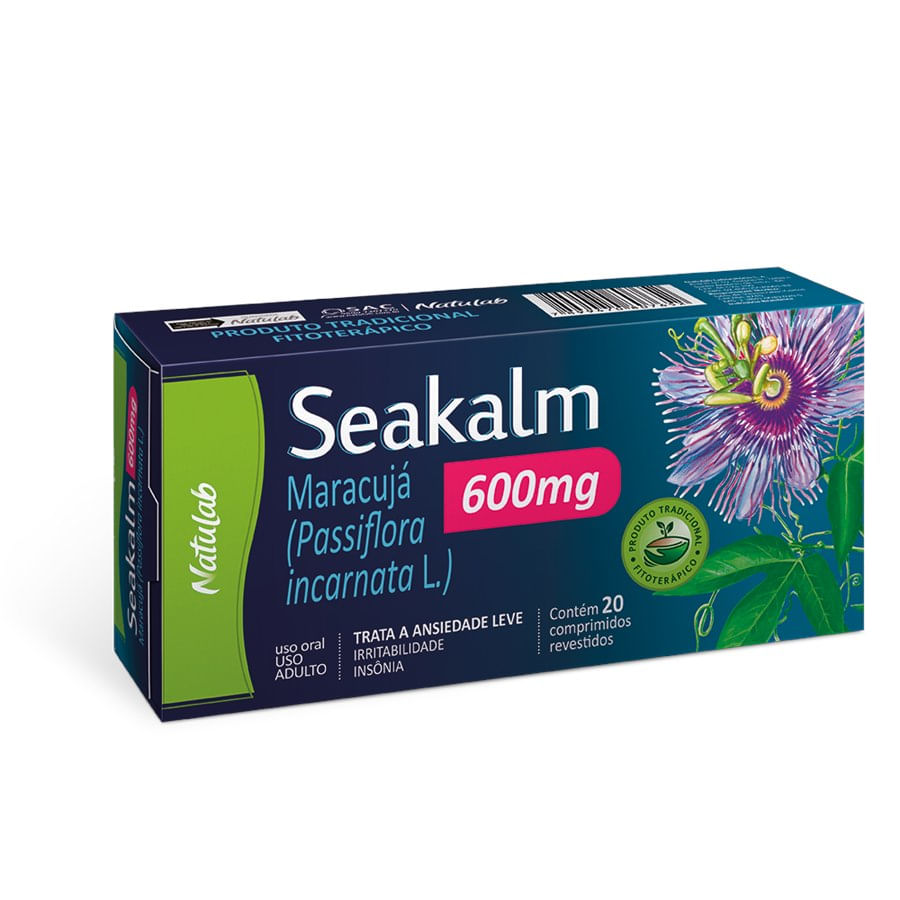 Seakalm 600mg 20 Comprimidos - Imagem 1