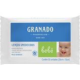 Lenço Umedecido Macio - Peles Sensíveis - Granado Bebê Pacote 50 Unidades